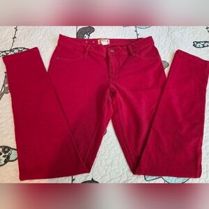 Mudd Deep Red Cotton Blend Pants